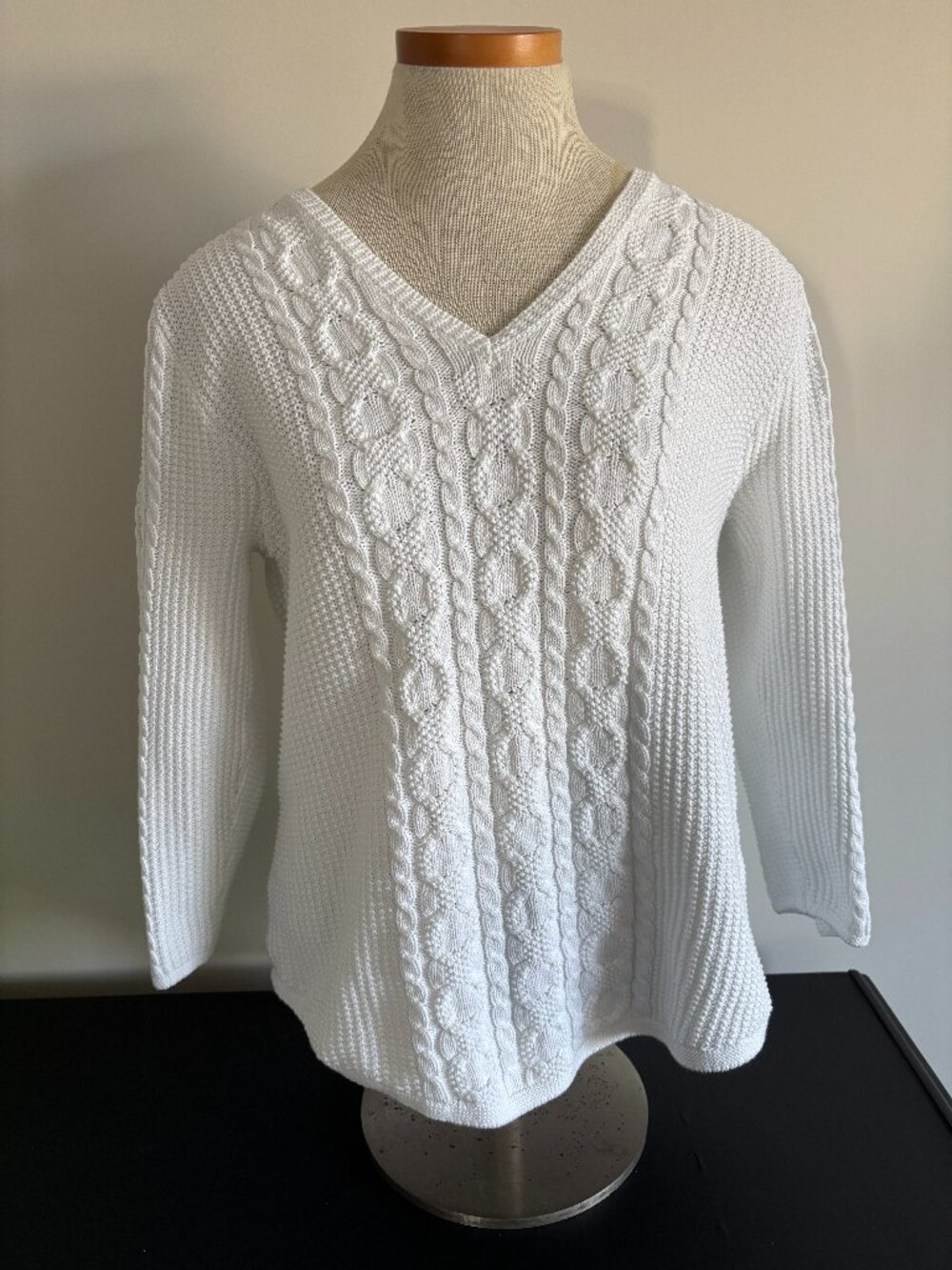 White Cotton Sweater Jeanne Pierre Sweater